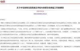 关于中宝协珠宝首饰鉴定评估专业委员会换届工作的通知