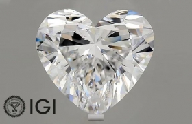 IGI检测了一颗重达10.02克拉的心形HPHT培育钻石