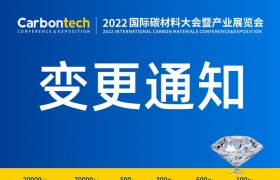 关于举办“2022第六届国际碳材料大会暨产业展览会”的变更公告