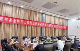 鄂州市金刚石工具行业协会召开厦门展暨埃及展分享会